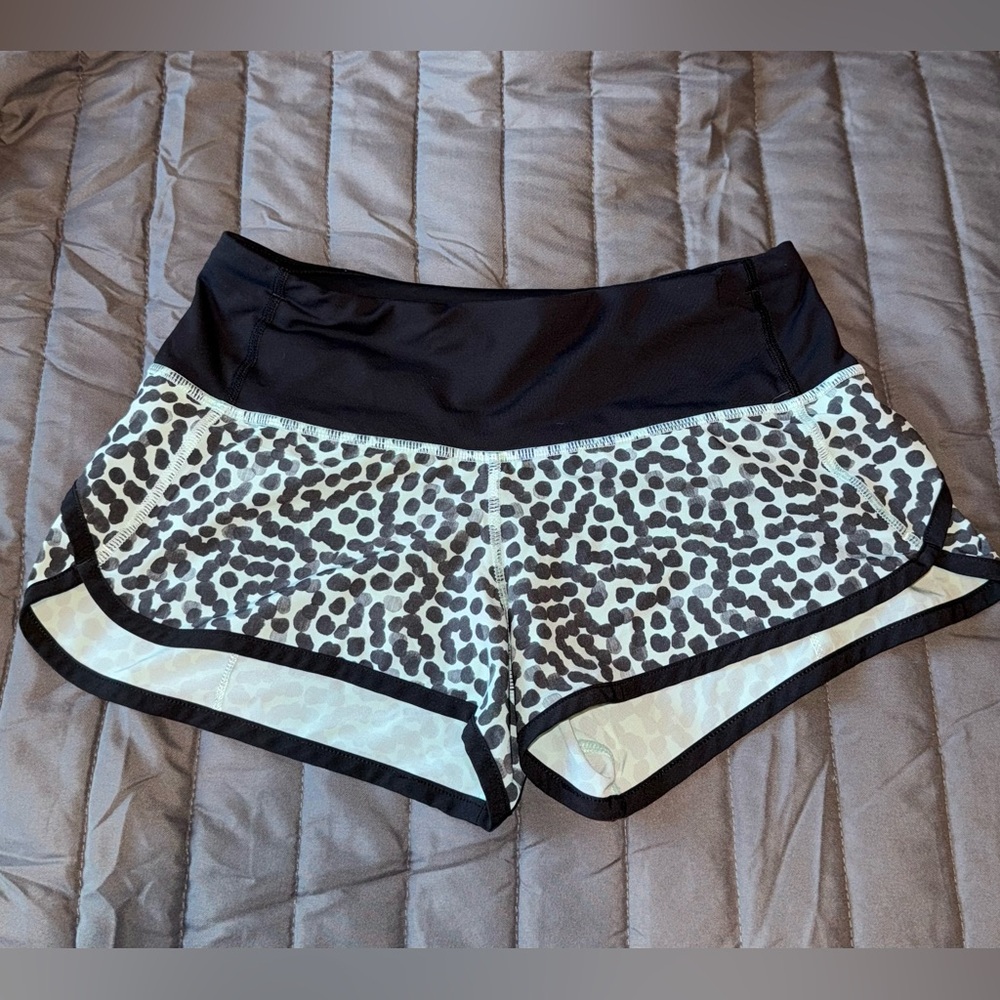 lululemon athletica Black and White Athletic Shorts